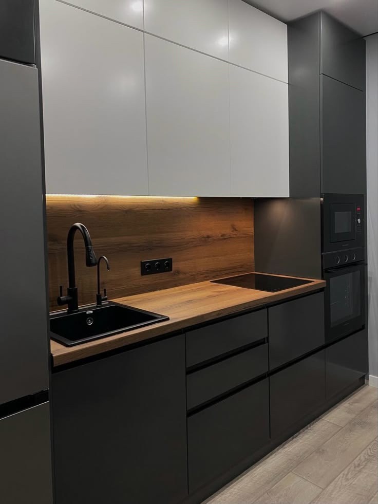 кухни со встроенной техникой на заказ от производителя в Перми